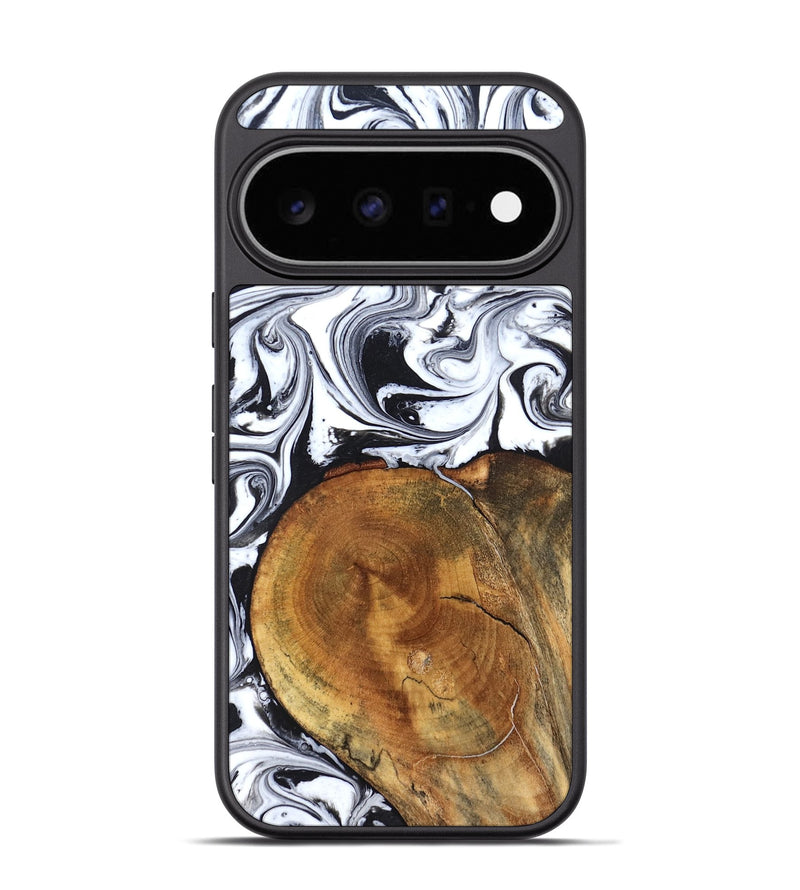 Pixel 11 Pro Wood Phone Case - Indie (Black & White, 827625)