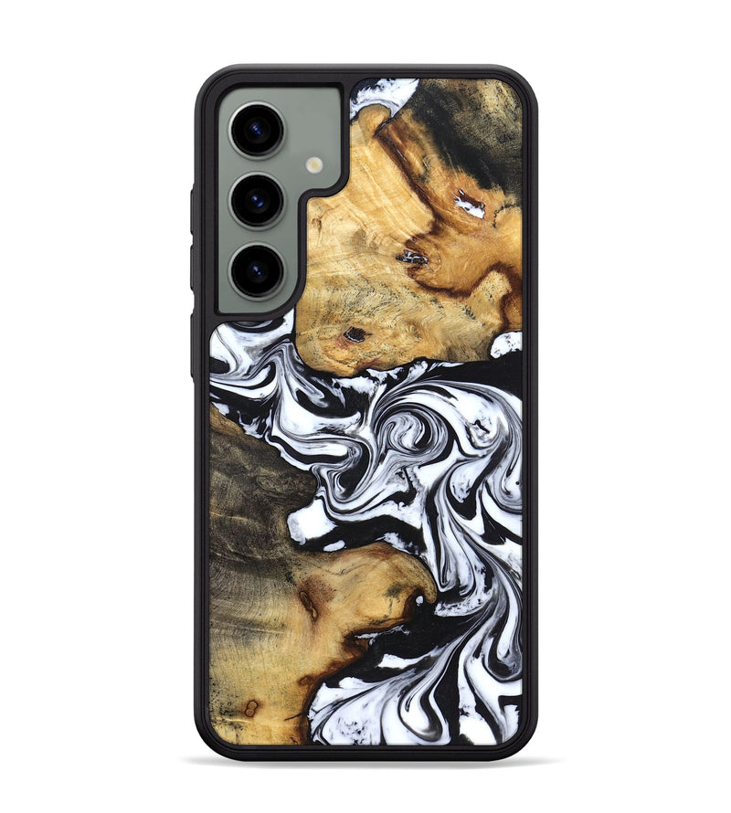 Galaxy S24 Plus Wood Phone Case - Qiana (Black & White, 827626)