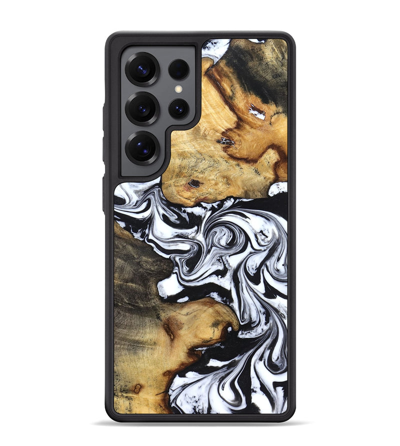 Galaxy S25 Ultra Wood Phone Case - Qiana (Black & White, 827626)