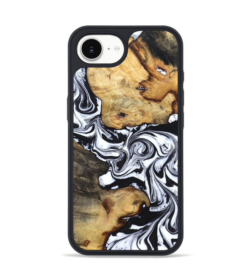 iPhone 17e Wood Phone Case - Qiana (Black & White, 827626)