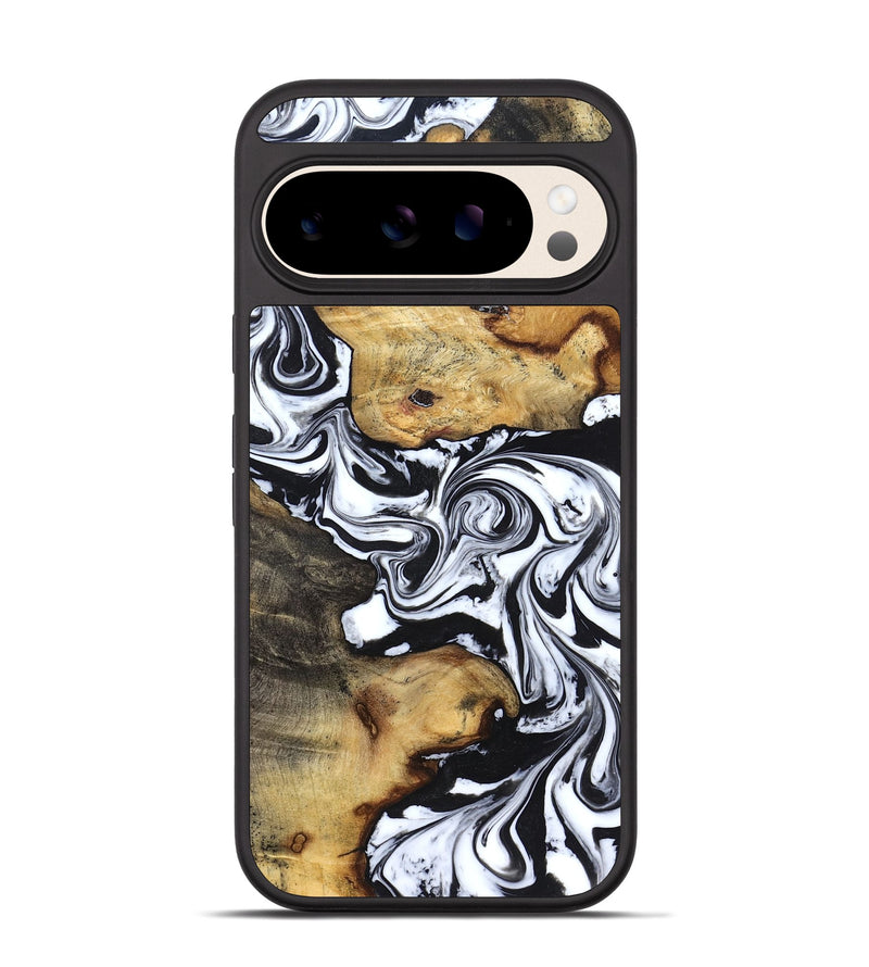Pixel 10 Wood Phone Case - Qiana (Black & White, 827626)