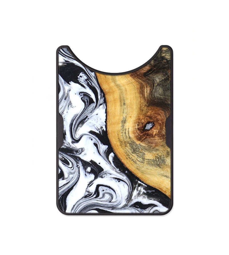 Alloy Wood Wallet - Ariyah (Black & White, 827627)