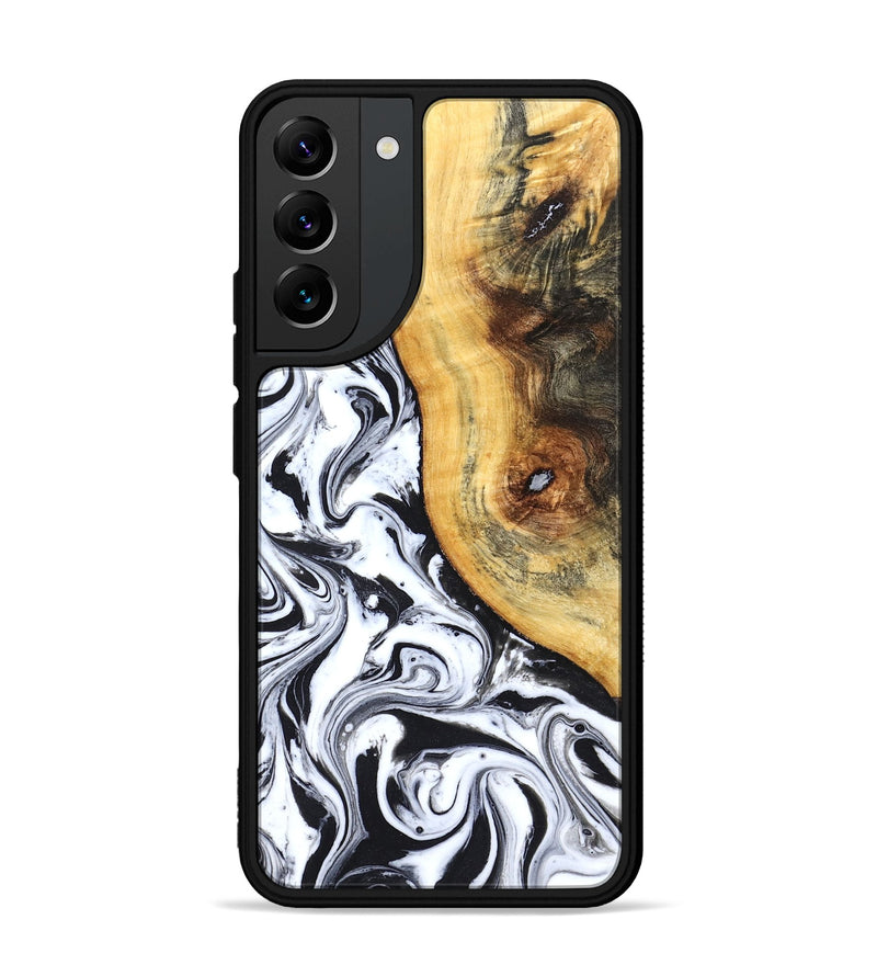 Galaxy S22 Plus Wood Phone Case - Ariyah (Black & White, 827627)