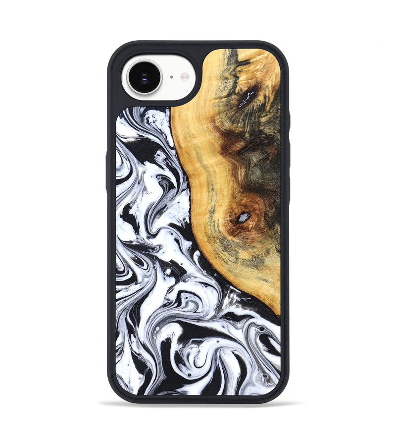 iPhone 17e Wood Phone Case - Ariyah (Black & White, 827627)