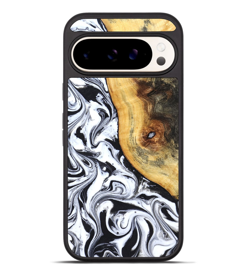 Pixel 10 Pro XL Wood Phone Case - Ariyah (Black & White, 827627)