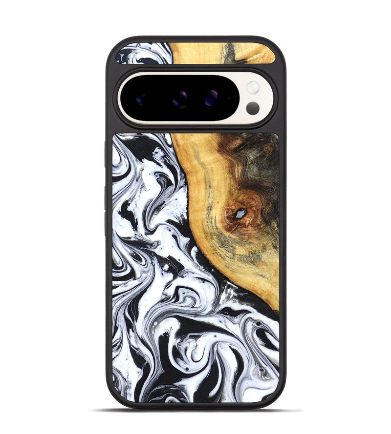 Pixel 9 Wood Phone Case - Ariyah (Black & White, 827627)