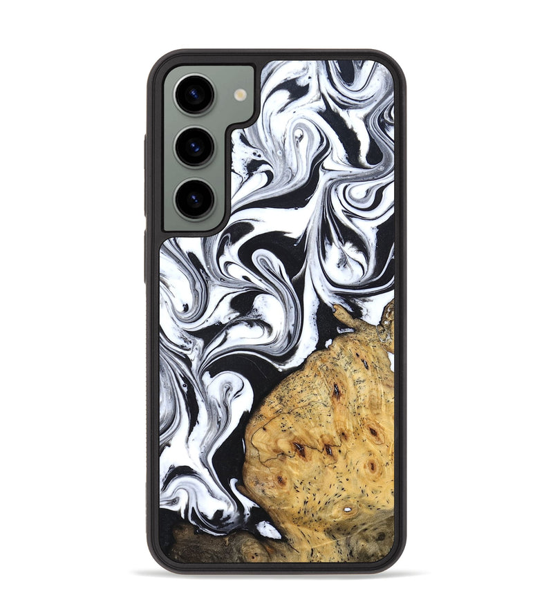 Galaxy S23 Plus Wood Phone Case - Shameka (Black & White, 827628)