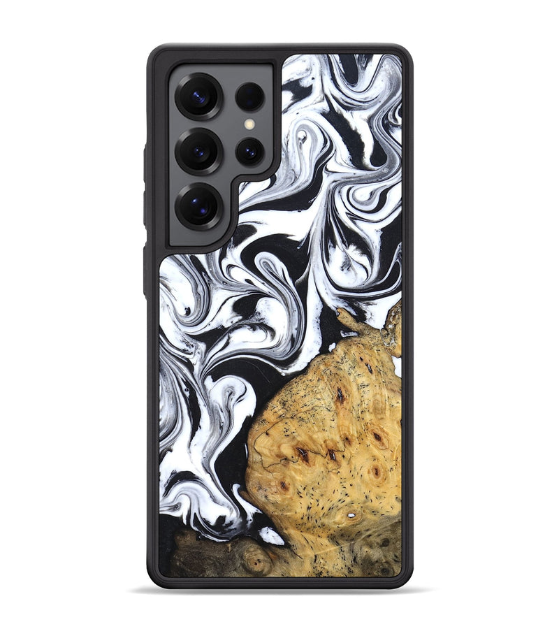 Galaxy S25 Ultra Wood Phone Case - Shameka (Black & White, 827628)