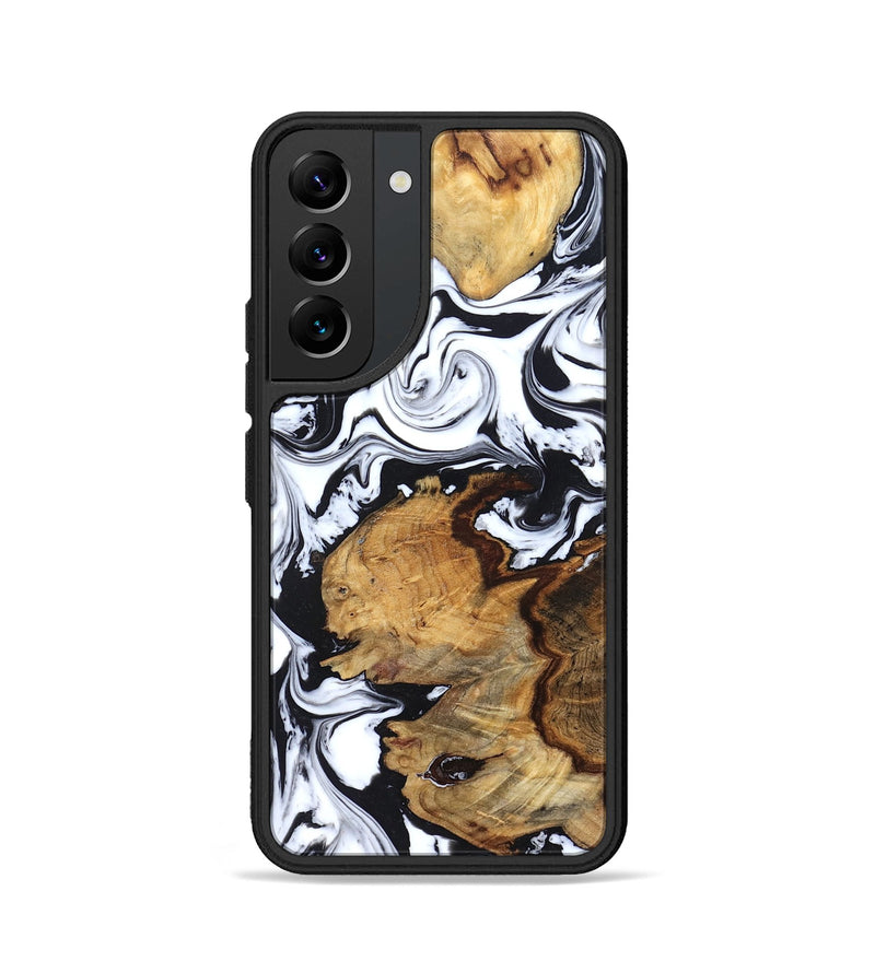 Galaxy S22 Wood Phone Case - Autumn (Black & White, 827629)