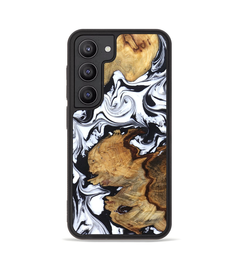 Galaxy S23 Wood Phone Case - Autumn (Black & White, 827629)