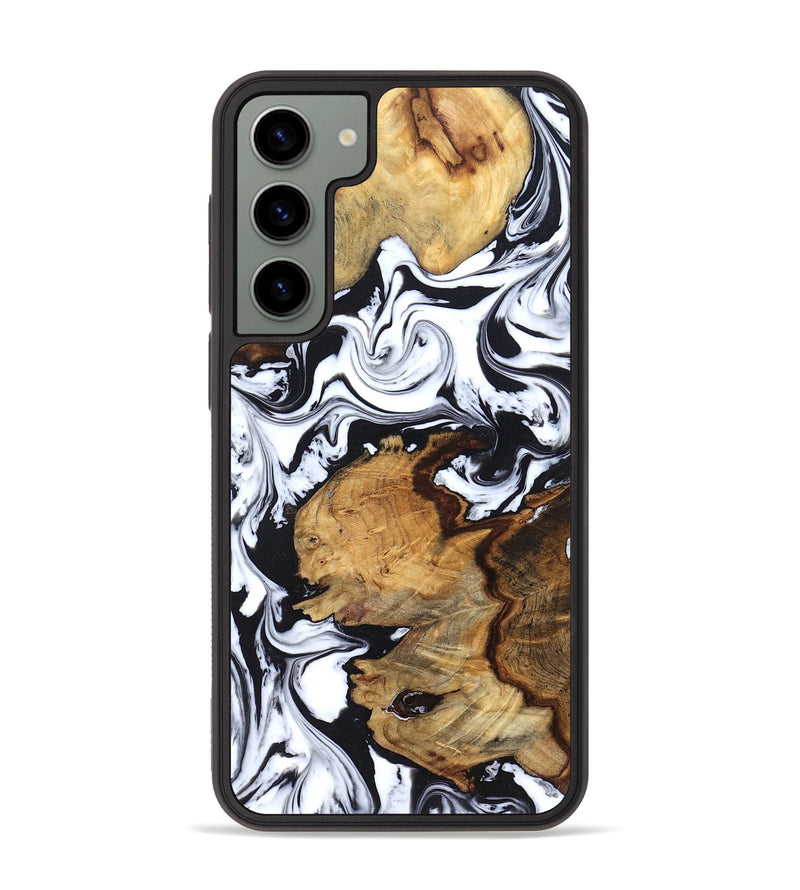 Galaxy S23 Plus Wood Phone Case - Autumn (Black & White, 827629)