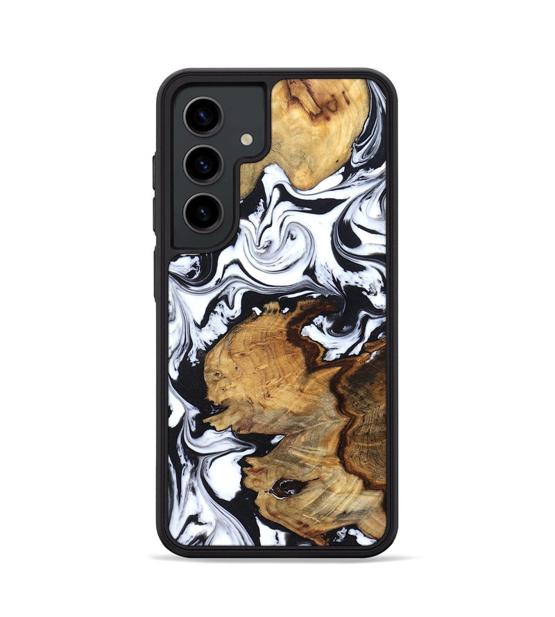 Galaxy S24 Wood Phone Case - Autumn (Black & White, 827629)