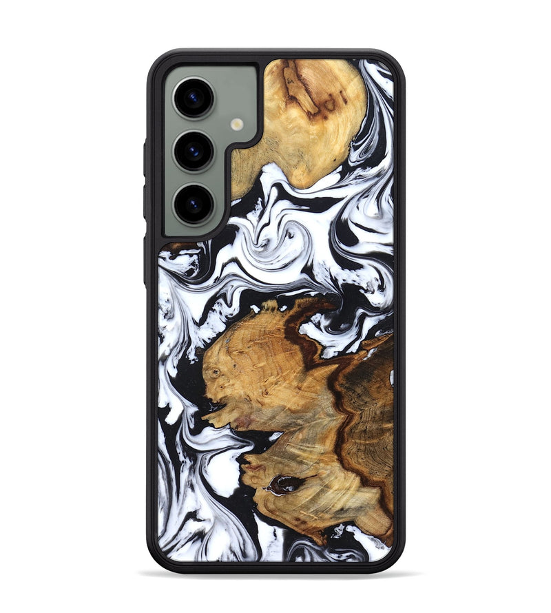 Galaxy S24 Plus Wood Phone Case - Autumn (Black & White, 827629)