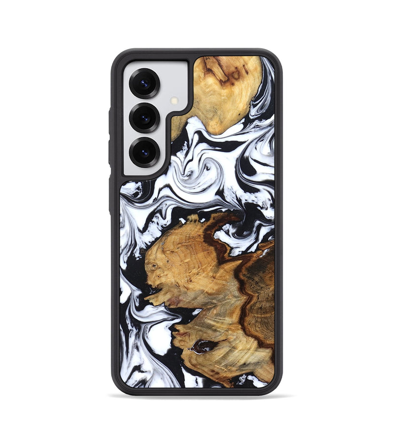 Galaxy S25 Wood Phone Case - Autumn (Black & White, 827629)