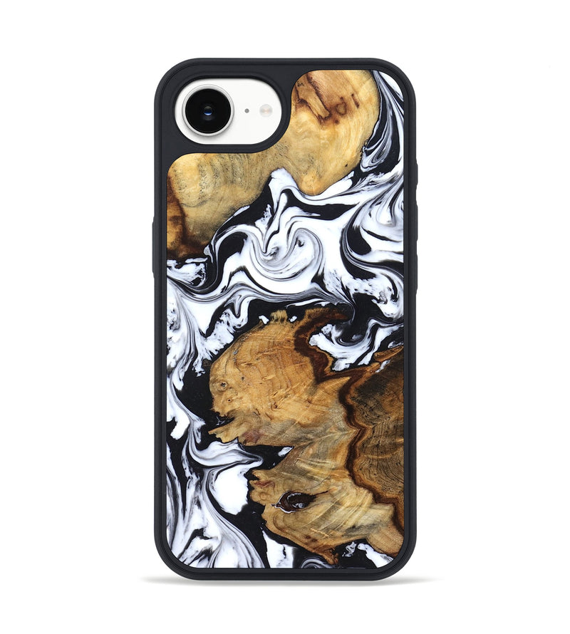 iPhone 17e Wood Phone Case - Autumn (Black & White, 827629)
