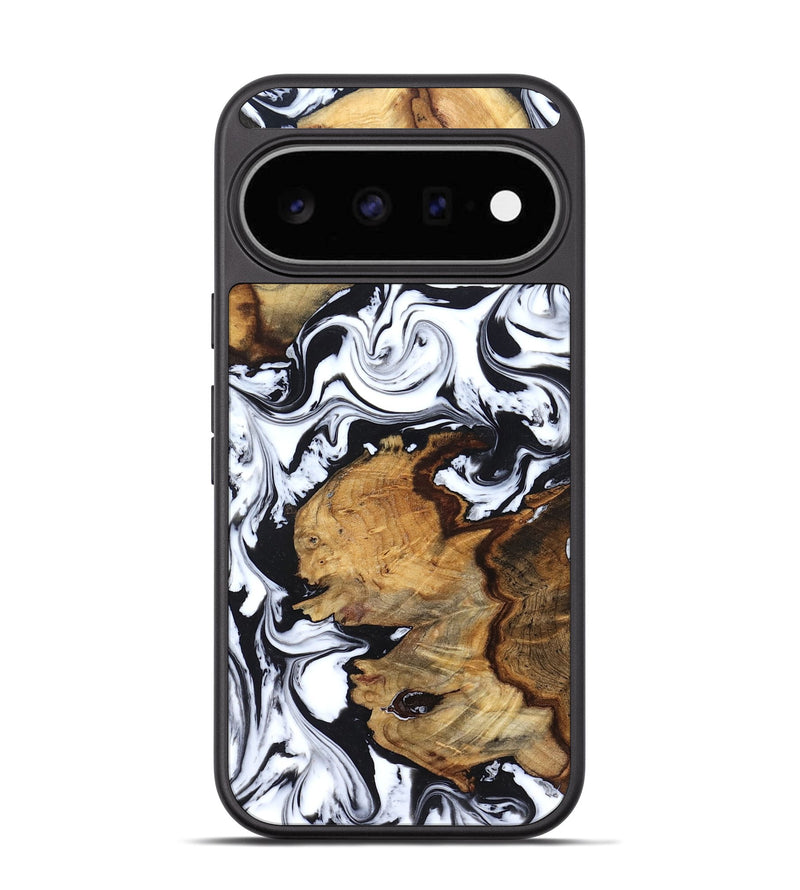 Pixel 11 Wood Phone Case - Autumn (Black & White, 827629)