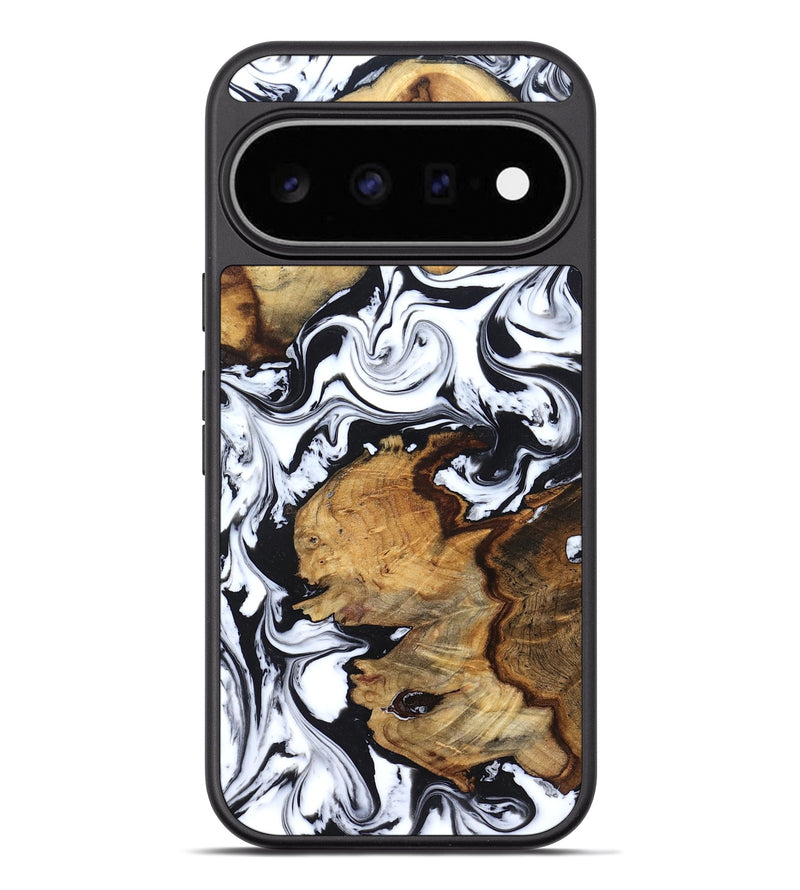 Pixel 11 Pro XL Wood Phone Case - Autumn (Black & White, 827629)