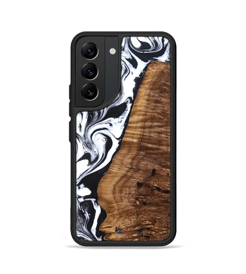 Galaxy S22 Wood Phone Case - Lee (Black & White, 827630)