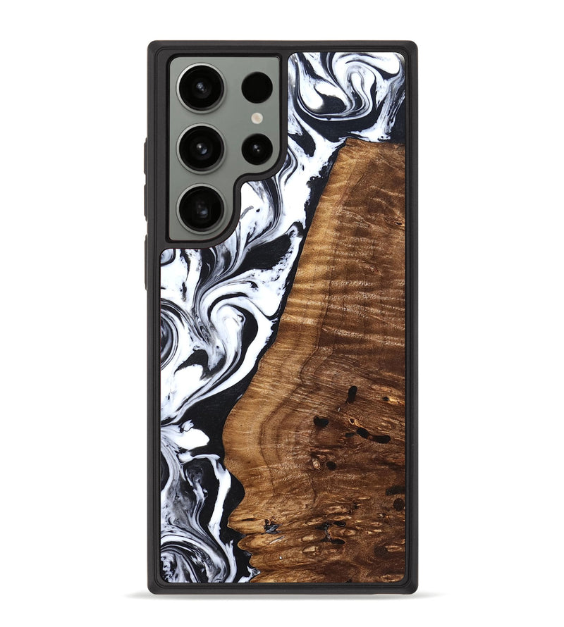 Galaxy S23 Ultra Wood Phone Case - Lee (Black & White, 827630)