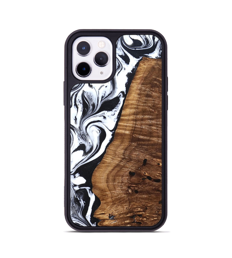 iPhone 11 Pro Wood Phone Case - Lee (Black & White, 827630)