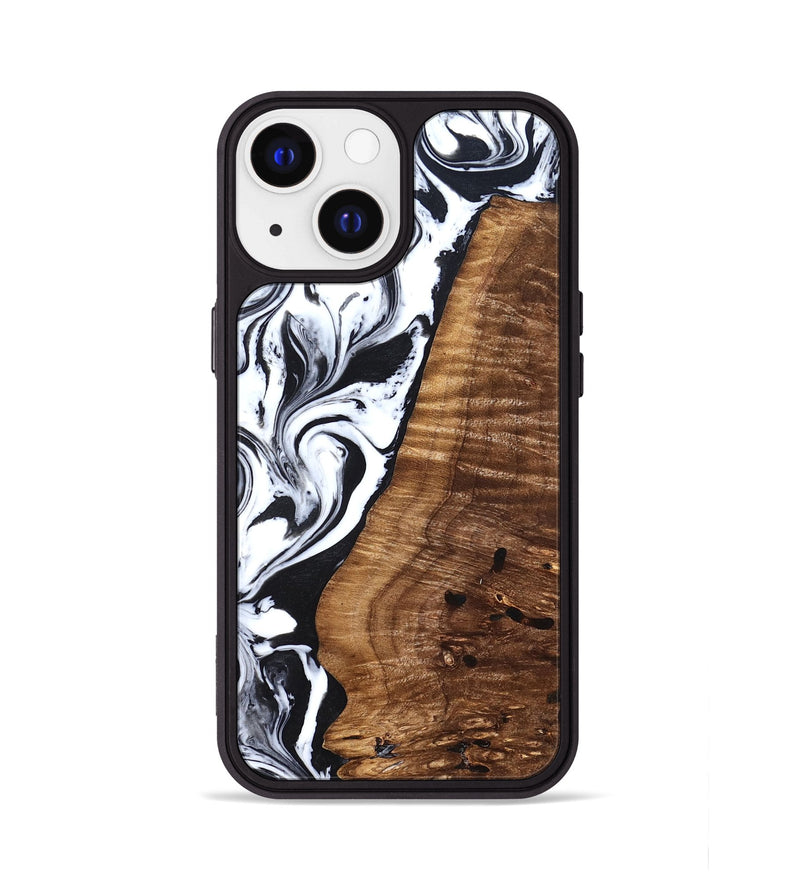 iPhone 13 Wood Phone Case - Lee (Black & White, 827630)
