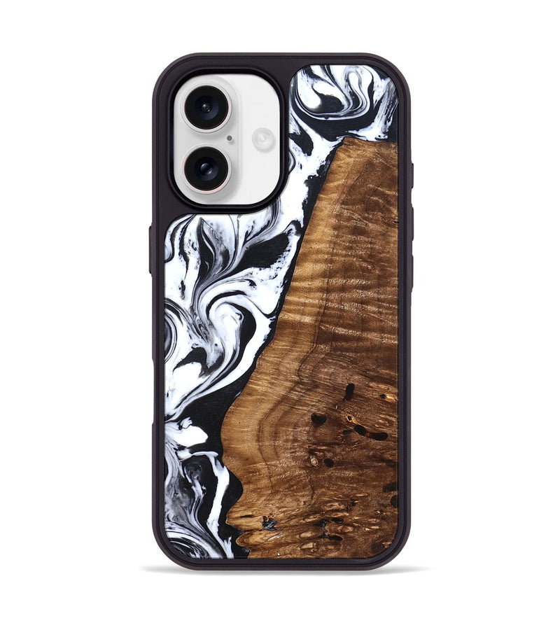 iPhone 17 Wood Phone Case - Lee (Black & White, 827630)