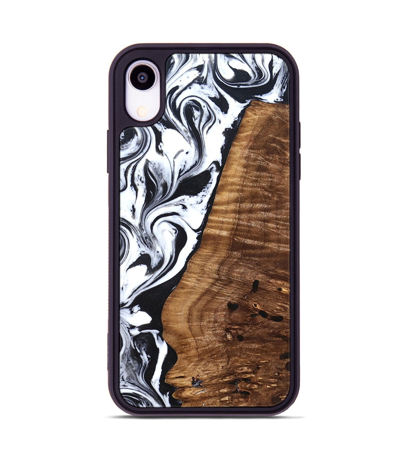 iPhone Xr Wood Phone Case - Lee (Black & White, 827630)