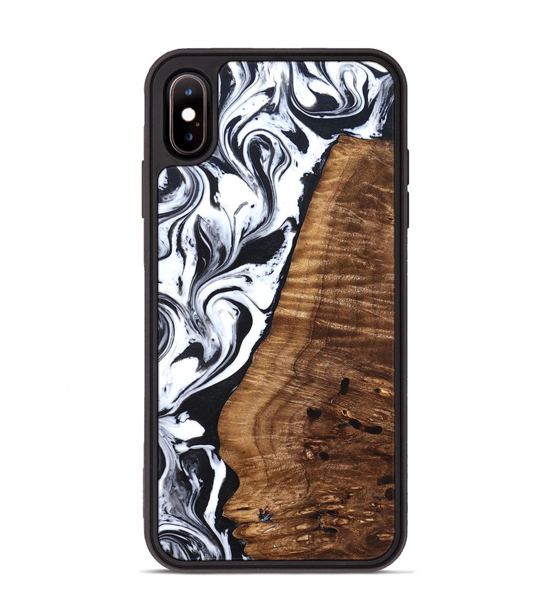 iPhone Xs Max Wood Phone Case - Lee (Black & White, 827630)