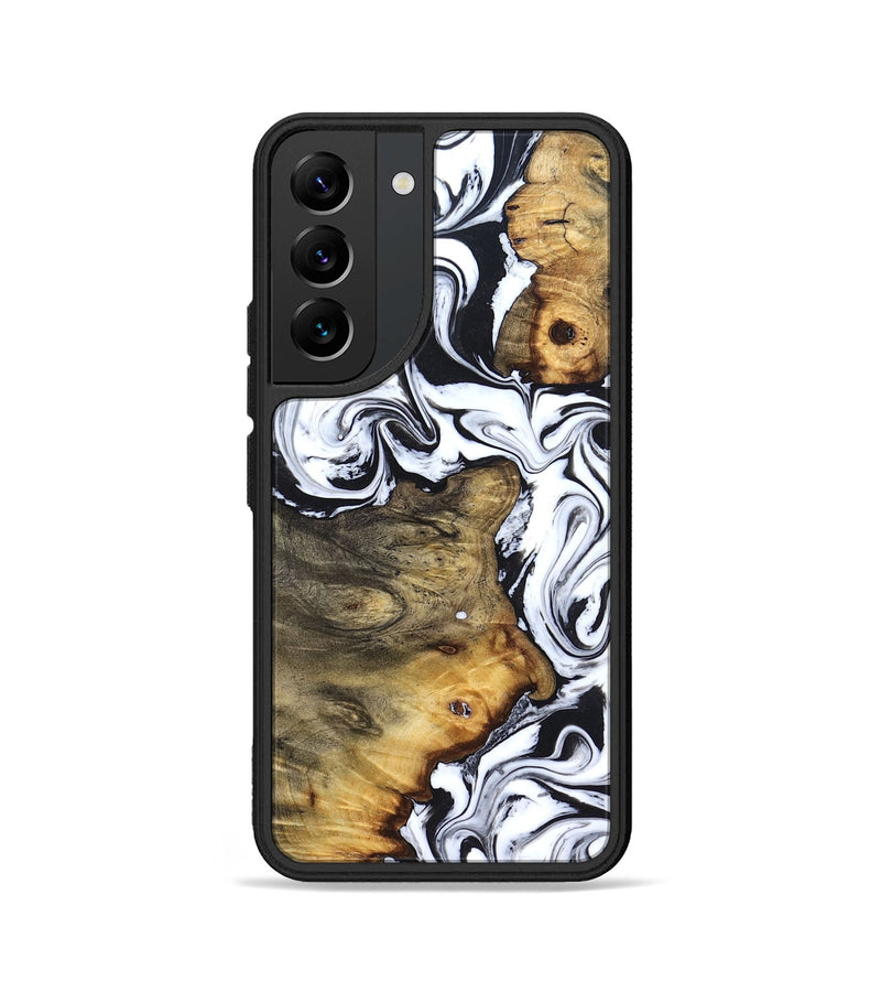 Galaxy S22 Wood Phone Case - Lorie (Black & White, 827631)