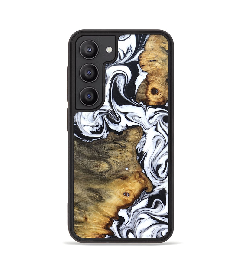 Galaxy S23 Wood Phone Case - Lorie (Black & White, 827631)