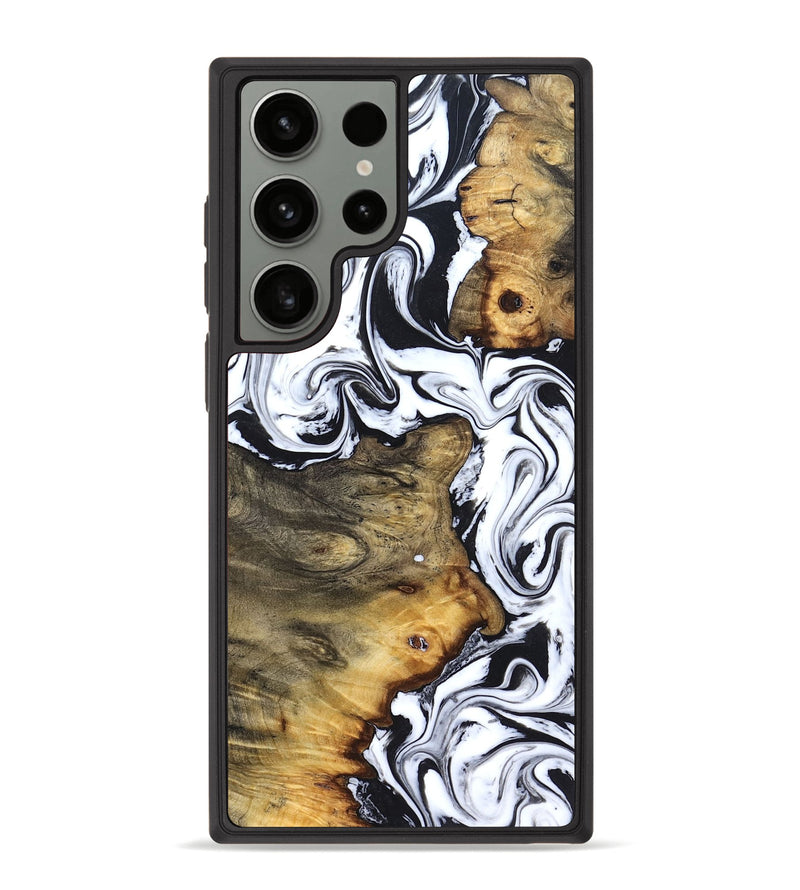 Galaxy S23 Ultra Wood Phone Case - Lorie (Black & White, 827631)