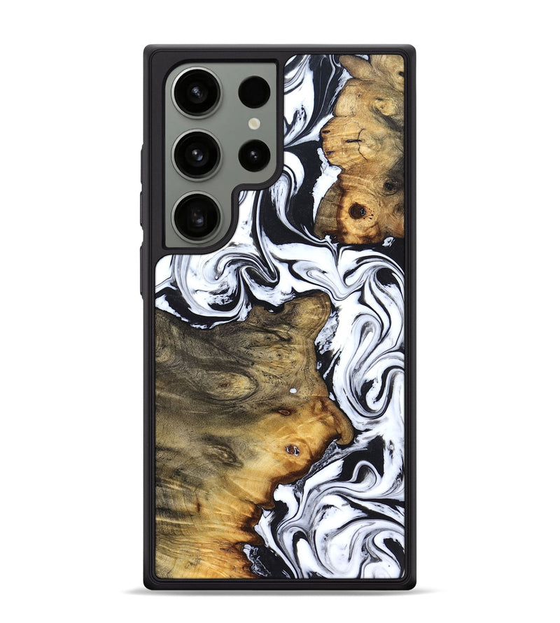 Galaxy S24 Ultra Wood Phone Case - Lorie (Black & White, 827631)
