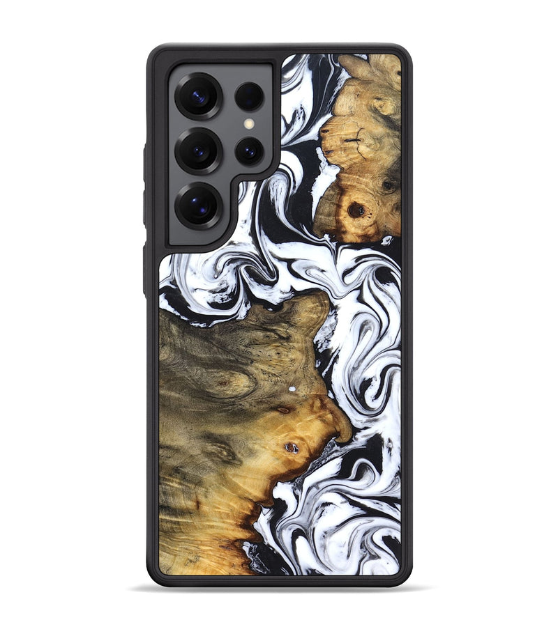 Galaxy S25 Ultra Wood Phone Case - Lorie (Black & White, 827631)