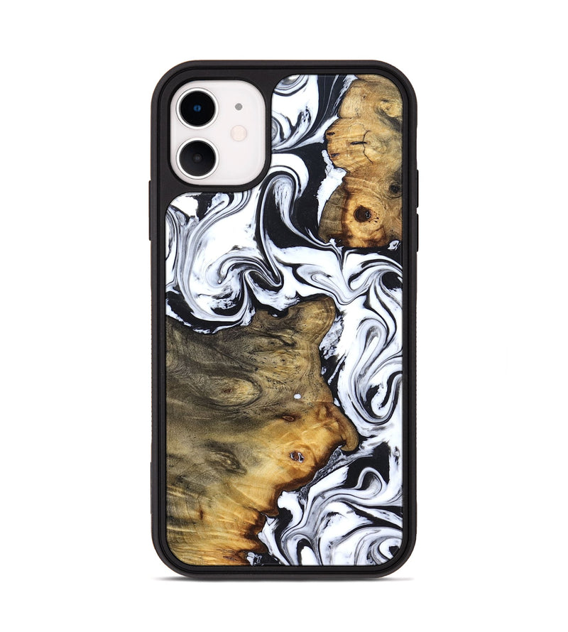 iPhone 11 Wood Phone Case - Lorie (Black & White, 827631)