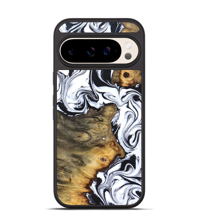 Pixel 10 Wood Phone Case - Lorie (Black & White, 827631)