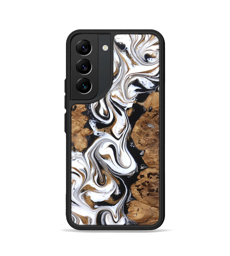 Galaxy S22 Wood Phone Case - Seamus (Black & White, 827632)
