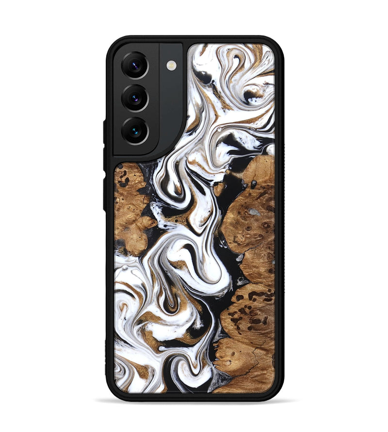 Galaxy S22 Plus Wood Phone Case - Seamus (Black & White, 827632)