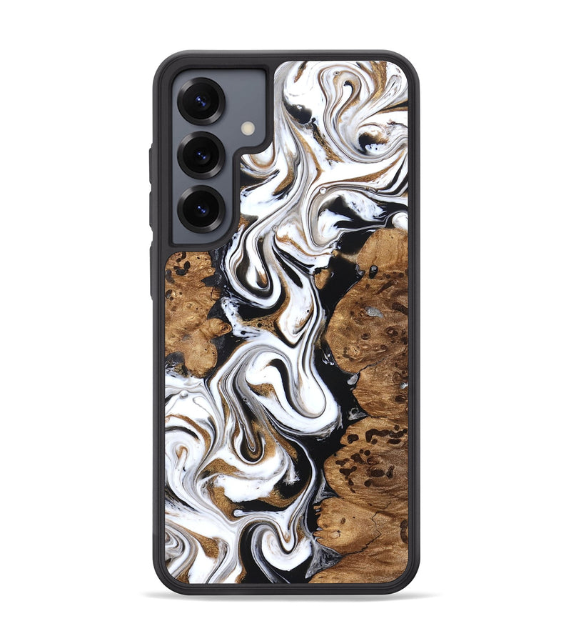 Galaxy S25 Plus Wood Phone Case - Seamus (Black & White, 827632)