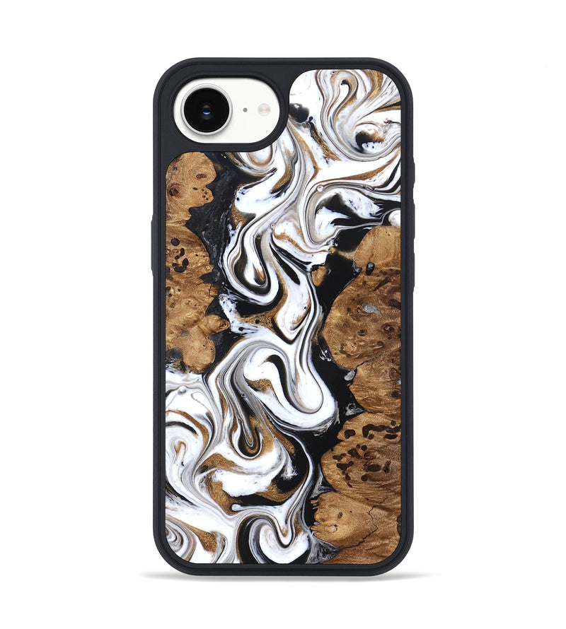 iPhone 17e Wood Phone Case - Seamus (Black & White, 827632)