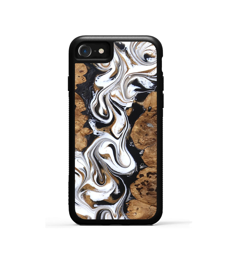 iPhone SE Wood Phone Case - Seamus (Black & White, 827632)