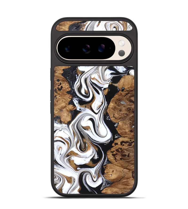 Pixel 10 Wood Phone Case - Seamus (Black & White, 827632)
