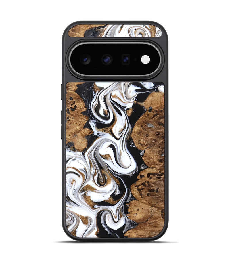 Pixel 11 Pro Wood Phone Case - Seamus (Black & White, 827632)