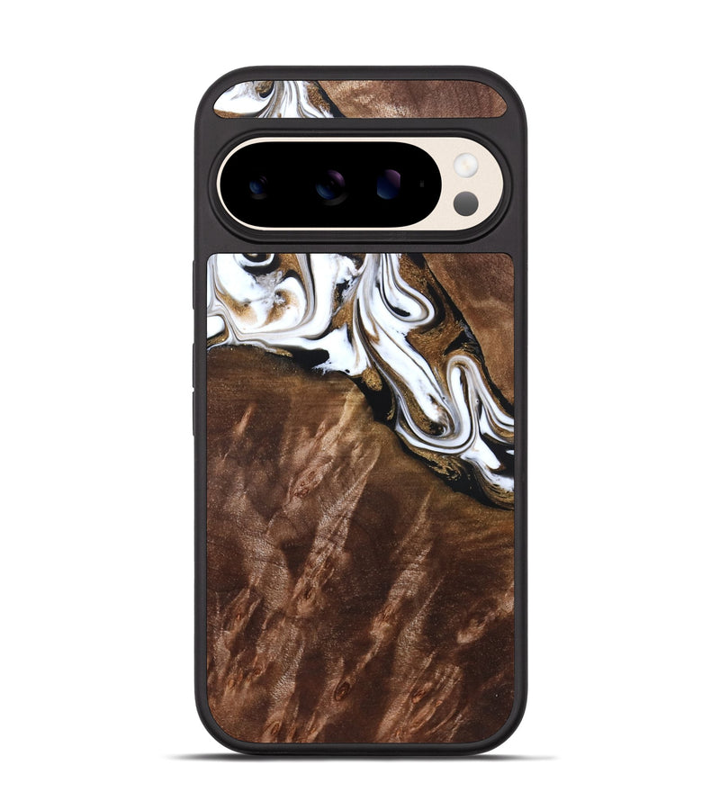 Pixel 10 Wood Phone Case - Aaden (Black & White, 827633)