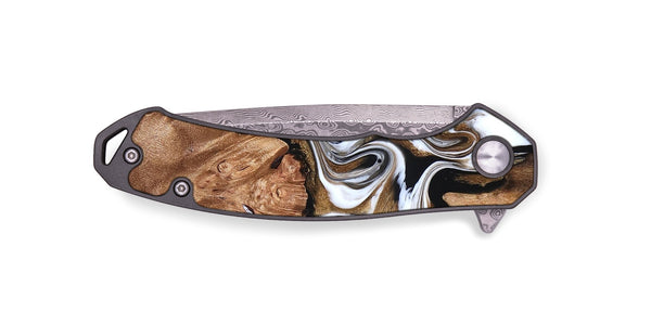 EDC Wood Pocket Knife - Zoie (Black & White, 827634)