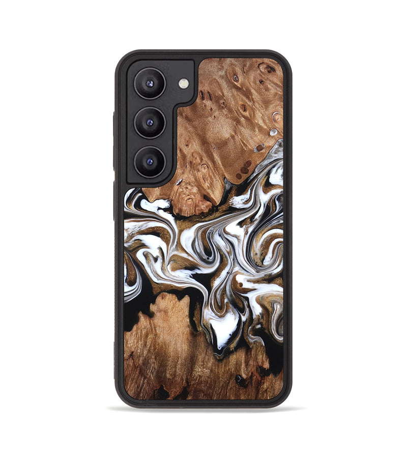 Galaxy S23 Wood Phone Case - Zoie (Black & White, 827634)
