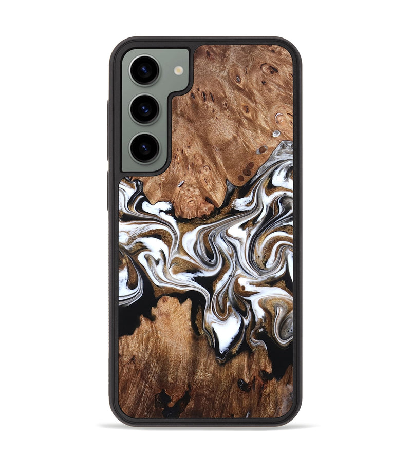 Galaxy S23 Plus Wood Phone Case - Zoie (Black & White, 827634)