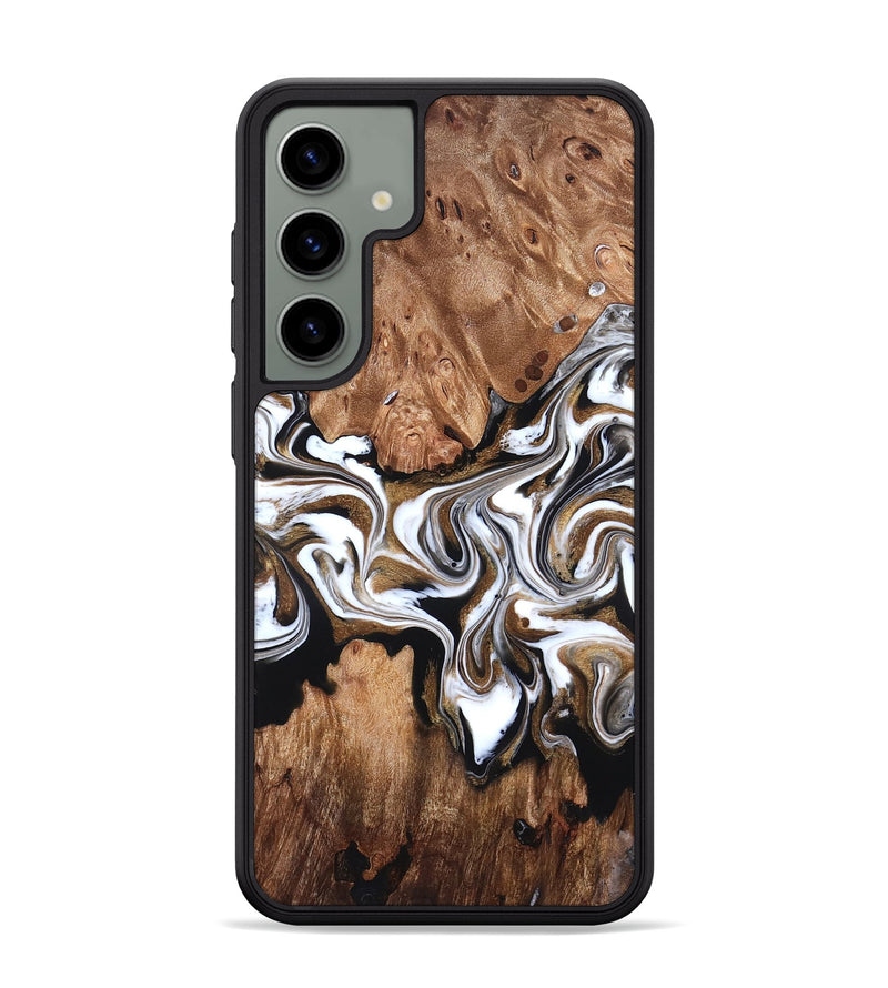 Galaxy S24 Plus Wood Phone Case - Zoie (Black & White, 827634)