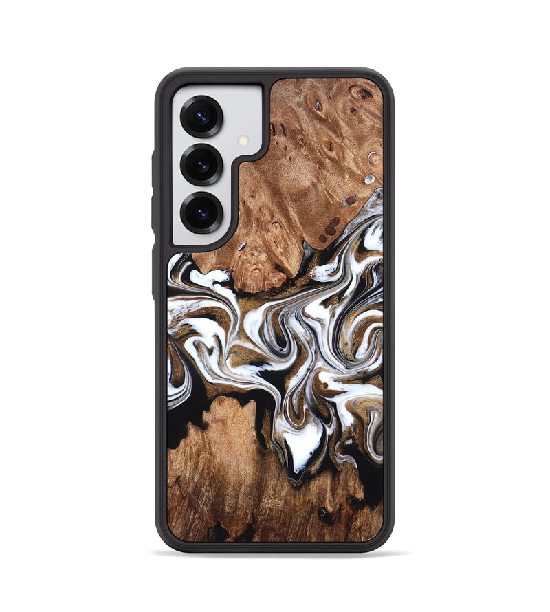 Galaxy S25 Wood Phone Case - Zoie (Black & White, 827634)