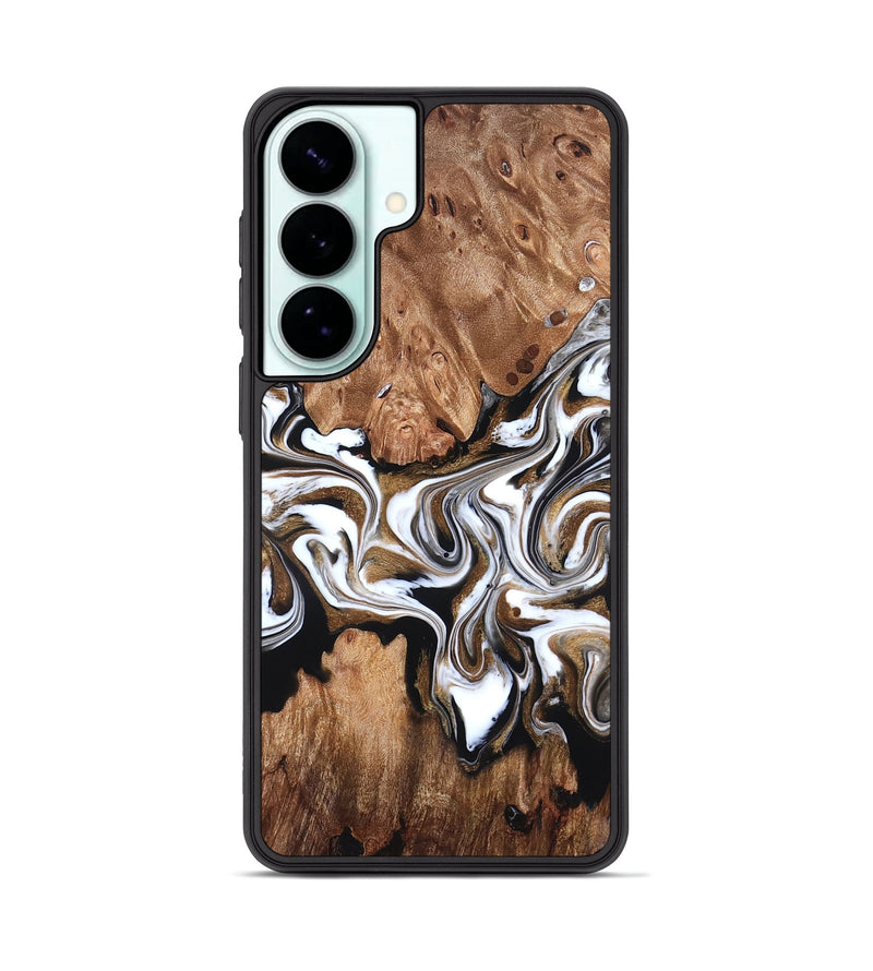 Galaxy S26 Plus Wood Phone Case - Zoie (Black & White, 827634)