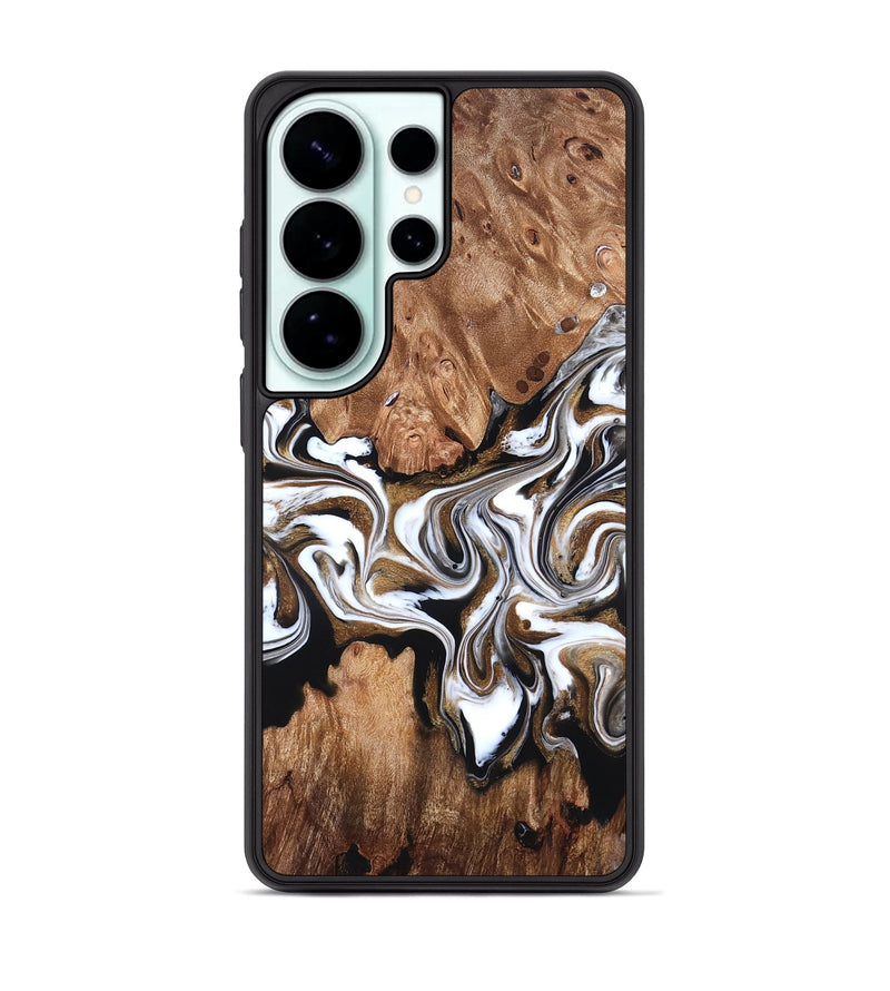 Galaxy S26 Ultra Wood Phone Case - Zoie (Black & White, 827634)